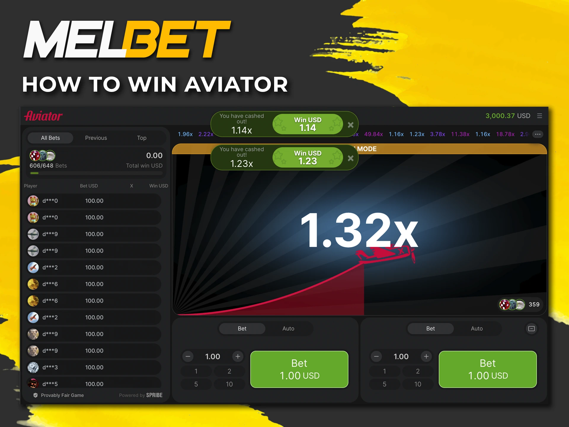 Learn how to win effectively and regularly in the Aviator game from Melbet Casino.