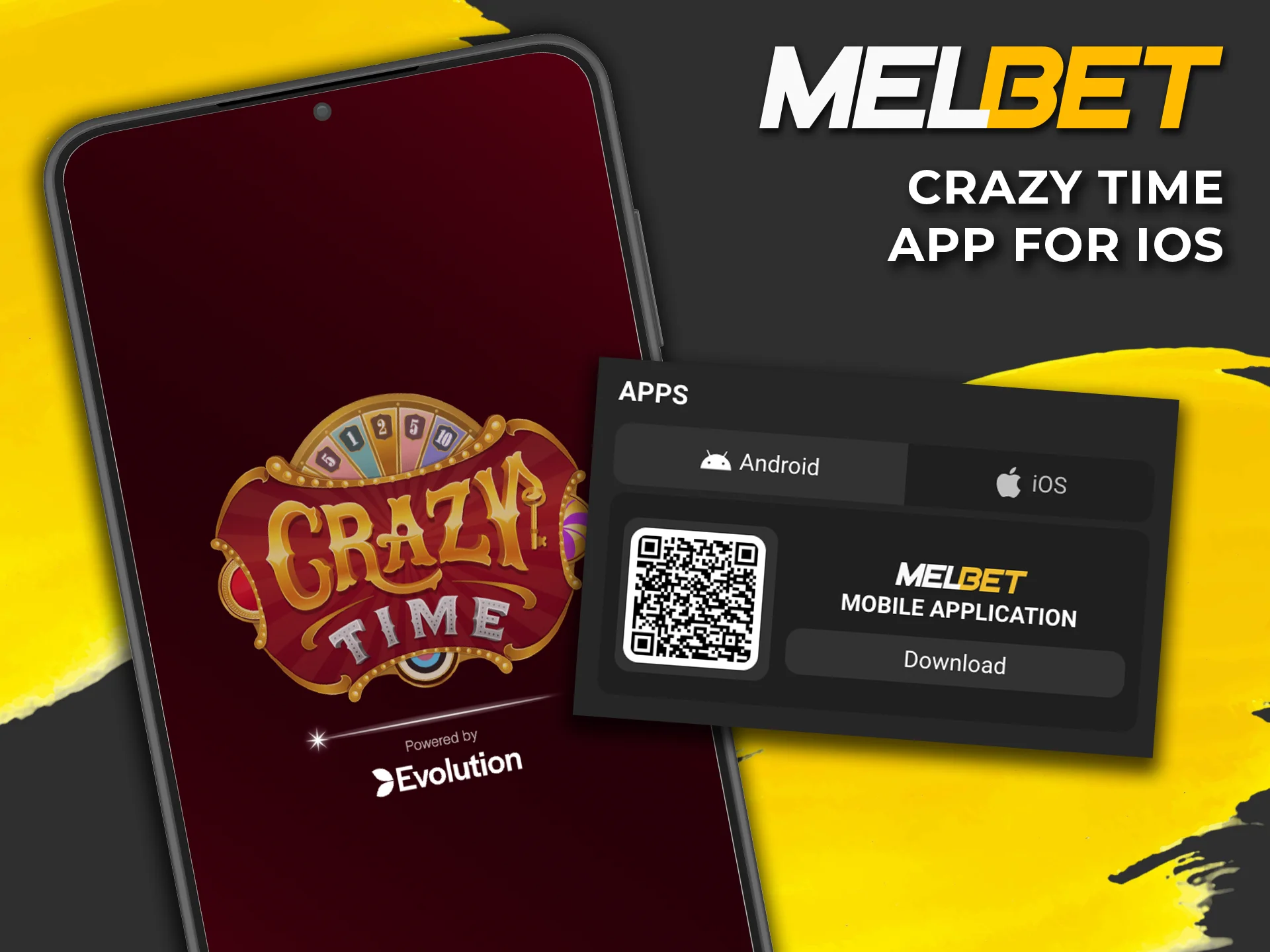 Fast speed and smooth interface – that's what Crazy Time from Melbet Casino is all about.