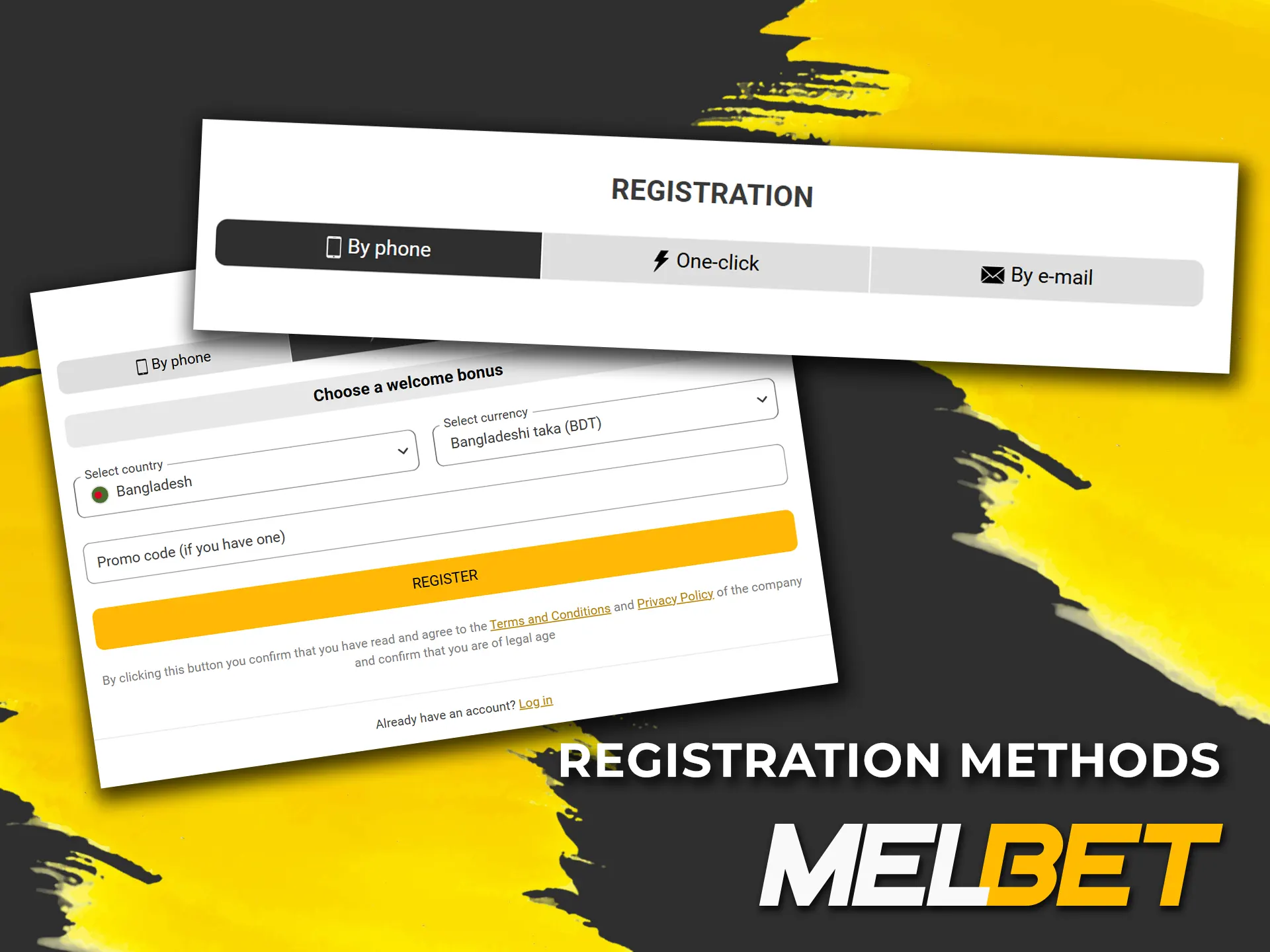 Find out all the ways to register on Melbet.