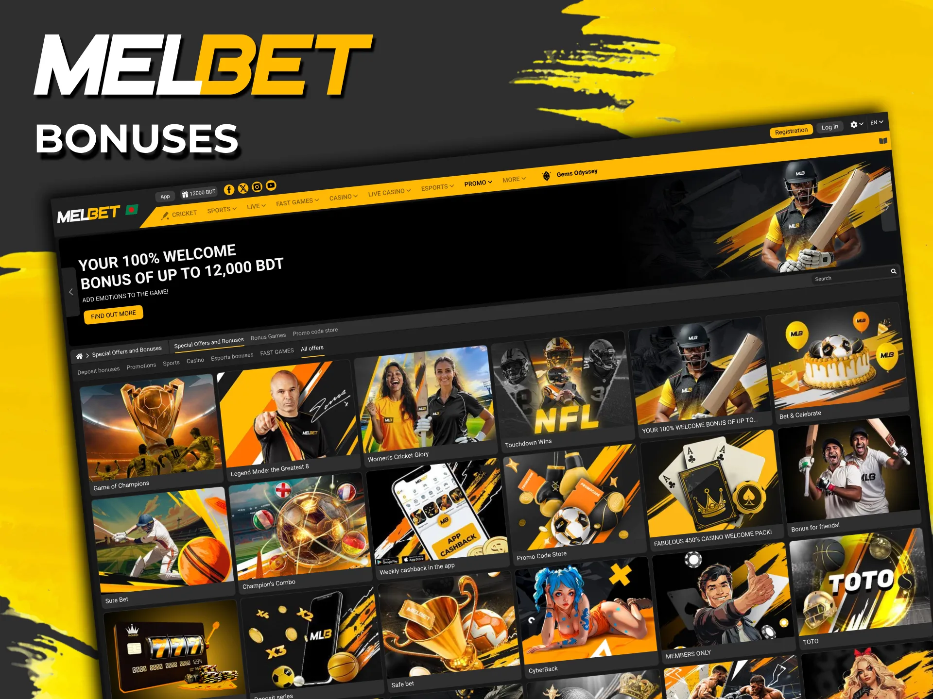 Weekly and VIP rewards for Melbet slot players.