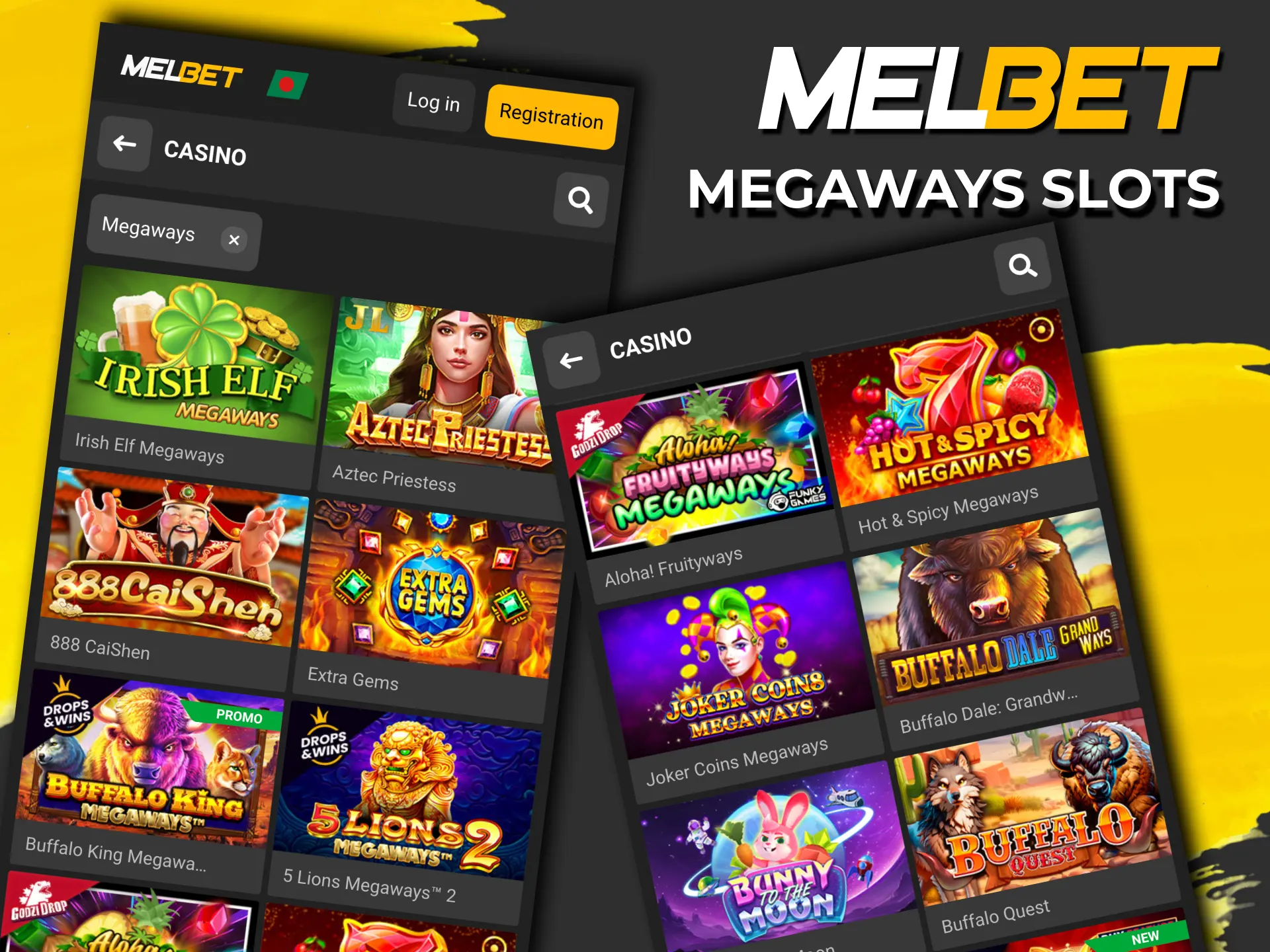 Play top Megaways titles on Melbet casino.
