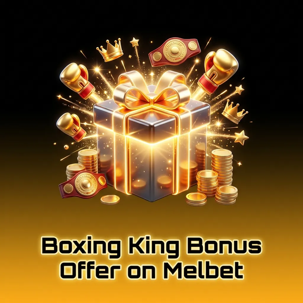 Melbet Boxing King welcome bonus banner showing 50% deposit match up to 18,000 BDT for new players